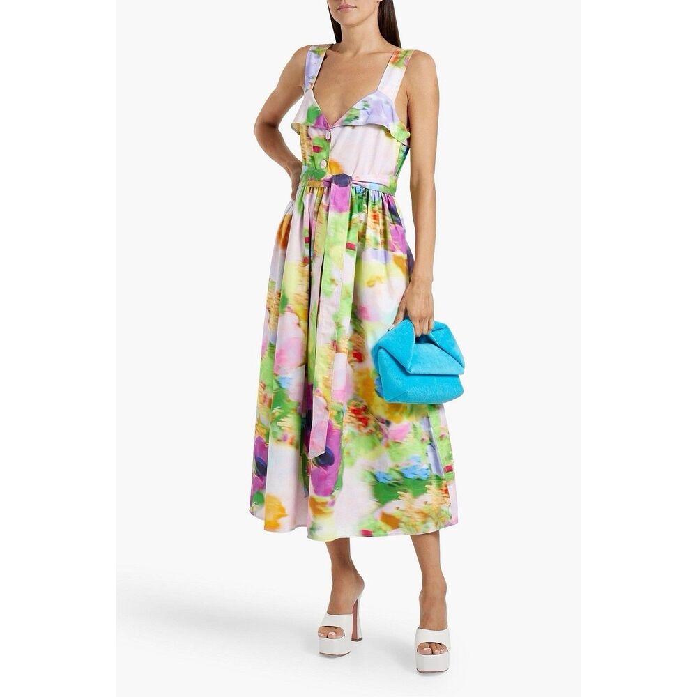 Stine Goya Floral Midi Dress (Size XS) Sleeveless Party Casual Wedding
